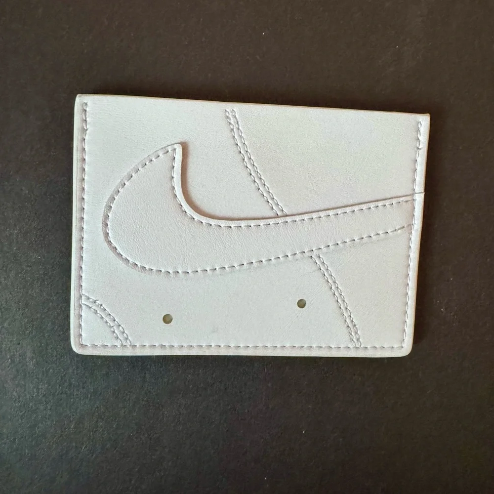 Nike Air Force 1 Card Wallet. White On White. Nike “swoosh”. New without Box